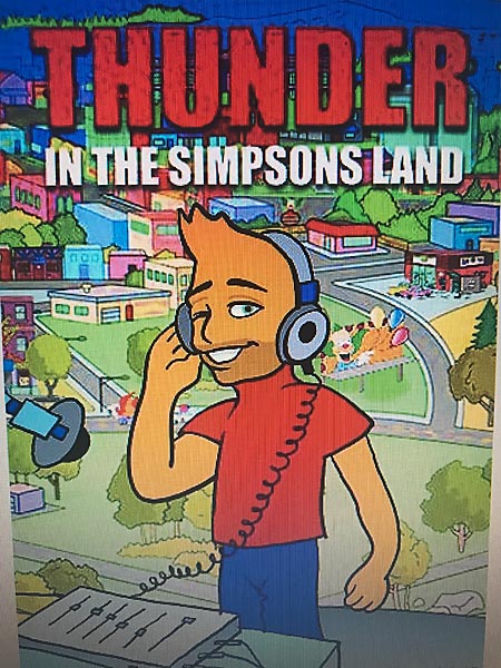 Thunder In The Simpsons Land